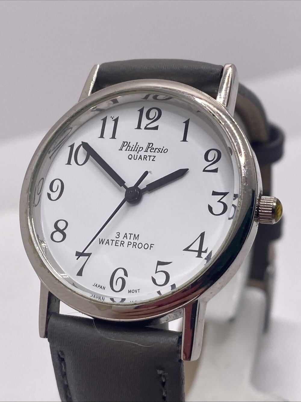 Phillip Persio Unisex Silver Gray Watch New Battery